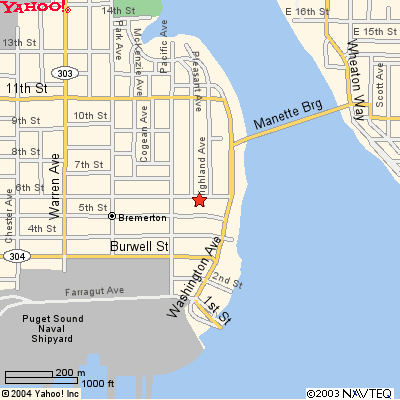Map of Bremerton